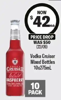 Liquorland Vodka Cruiser Wild Raspberry offer