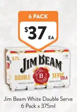 Foodworks Jim Beam White Double Serve offer