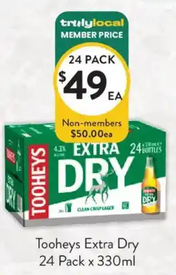 Foodworks Tooheys Extra Dry offer