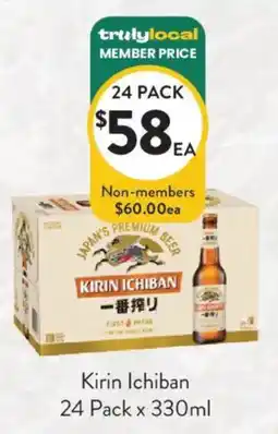 Foodworks Kirin Ichiban offer