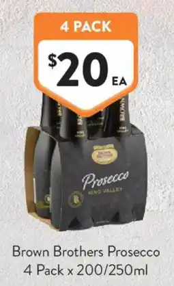 Foodworks Brown Brothers Prosecco offer