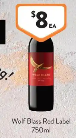 Foodworks Wolf Blass Red Label offer