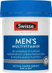 Amcal Pharmacies Swisse Ultivite Multivitamin Men’s 120 Tablets offer