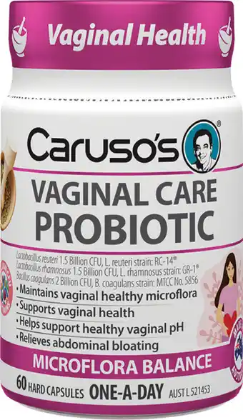 Caruso’s Vaginal Care Probiotic 60 Capsules
