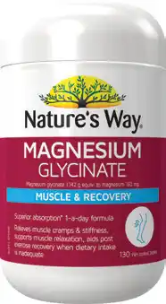 Amcal Pharmacies Nature’s Way Magnesium Glycinate 130 Tablets offer
