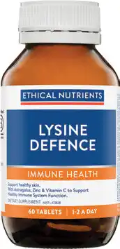 Amcal Pharmacies Ethical Nutrients Lysine Defence 60 Tablets offer