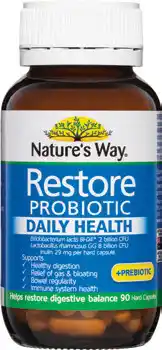 Amcal Pharmacies Nature’s Way Restore Probiotic Daily Health 90 Capsules offer