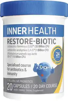 Amcal Pharmacies Inner Health Restore-Biotic 20 Capsules offer