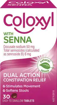 Amcal Pharmacies Coloxyl With Senna 30 Tablets offer
