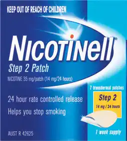 Amcal Pharmacies Nicotinell Step 2 Patch 14mg 7 Patches offer