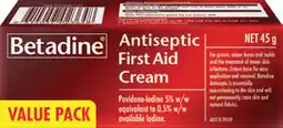 Amcal Pharmacies Betadine Antiseptic First Aid Cream offer