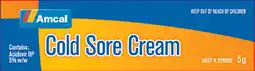 Amcal Pharmacies Amcal Cold Sore Cream offer