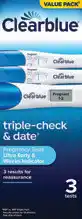 Amcal Pharmacies Clearblue Pregnancy Test Triple Check & Date Combo offer