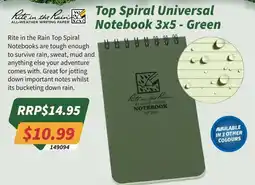Tentworld Top Spiral Universal Notebook offer