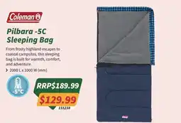 Tentworld Coleman Pilbara -5C Sleeping Bag offer