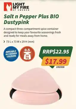 Tentworld Salt n Pepper Plus BIO Dustypink offer