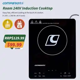 Tentworld Roam 240V Induction Cooktop offer