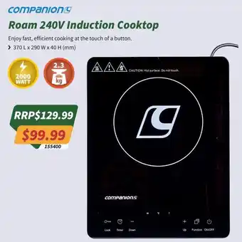 Roam 240V Induction Cooktop