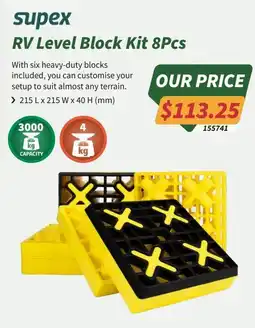 Tentworld Supex RV Level Block Kit 8Pcs offer