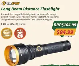 Tentworld Oztrail Long Beam Distance Flashlight offer