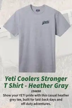 Tentworld Yeti Coolers Stronger T Shirt - Heather Gray offer