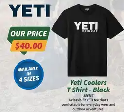 Tentworld Yeti Coolers T Shirt - Black offer