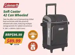 Tentworld Coleman Soft Cooler 42 Can Wheeled offer