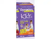 Dymadon Paracetamol Kids 2-12 Years Pain & Fever Relief Orange Liquid 200ml
