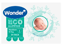 BIG W Wonder Eco Newborn Nappies 54 Pack offer