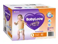 BIG W BabyLove Cosifit Jumbo Nappies - 12-17kg Walker 62 Pack offer