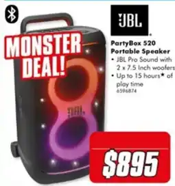 The Good Guys JBL PartyBox 520 Portable Speaker offer