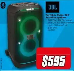 The Good Guys JBL PartyBox Stage 320 Portable Speaker offer