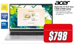 The Good Guys Acer Aspire Go 15 15.6" Core 5 8GB 512GB Laptop offer