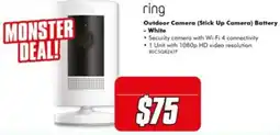 The Good Guys ring Outdoor Camera (Stick Up Camera) Battery - White offer