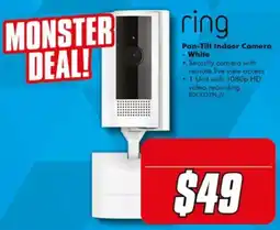 The Good Guys ring Pan-Tilt Indoor Camera - White offer