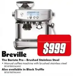 The Good Guys Breville The Barista Pro - Brushed Stainless Steel offer