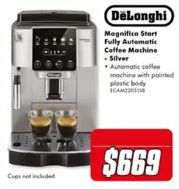 The Good Guys DeLonghi Magnifica Start Fully Automatic Coffee Machine - Silver offer