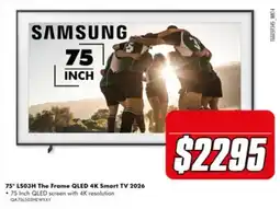 The Good Guys Samsung 75" LS03H The Frame QLED 4K Smart TV 2026 offer