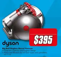The Good Guys dyson Big Ball Bagless Barrel Vacuum offer