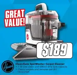 The Good Guys Hoover CleanSlate SpotWasher Carpet Cleaner offer
