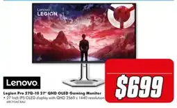 The Good Guys Lenovo Legion Pro 27Q-10 27" QHD OLED Gaming Monitor offer