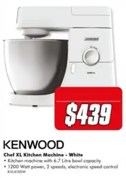 The Good Guys Kenwood Chef XL Kitchen Machine - White offer