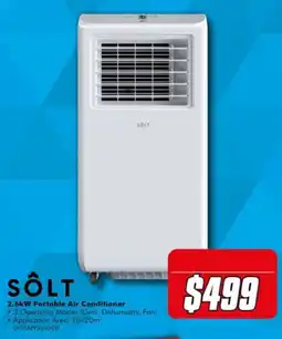 The Good Guys SÔLT 2.6kW Portable Air Conditioner offer