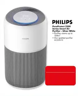 The Good Guys Philips PureProtect 2200 Series Smart Air Purifier - Silver White offer