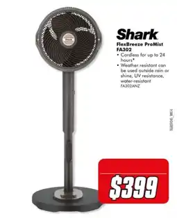 The Good Guys Shark FlexBreeze ProMist FA302 offer