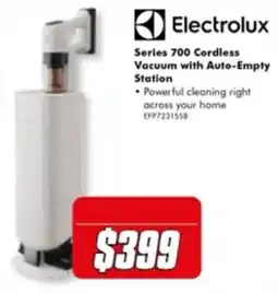 The Good Guys Electrolux Series 700 Cordless Vacuum with Auto-Empty Station offer