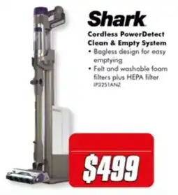 The Good Guys Shark Cordless PowerDetect Clean & Empty System offer