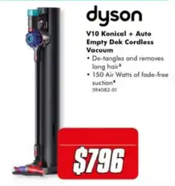 The Good Guys dyson V10 Konical + Auto Empty Dok Cordless Vacuum offer
