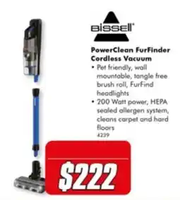 The Good Guys Bissell PowerClean FurFinder Cordless Vacuum offer