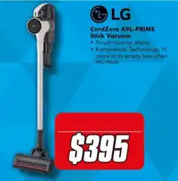 The Good Guys LG CordZero A9L-PRIME Stick Vacuum offer